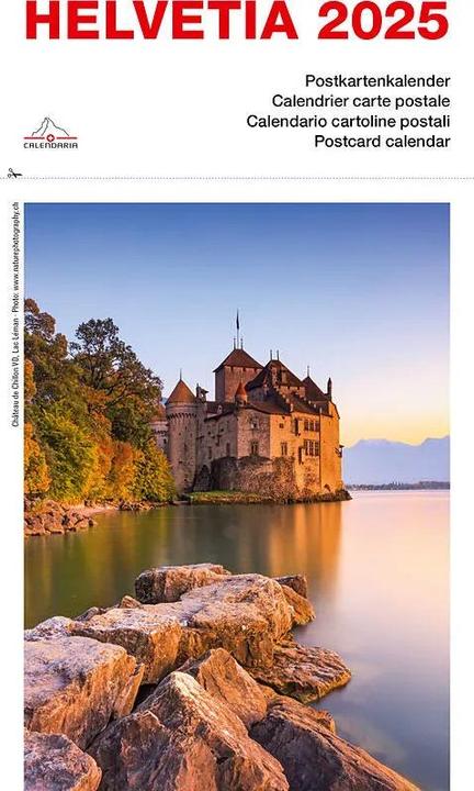 Helvetia Postkartenkalender 2025 (16.5 x 23 cm, Deutsch)