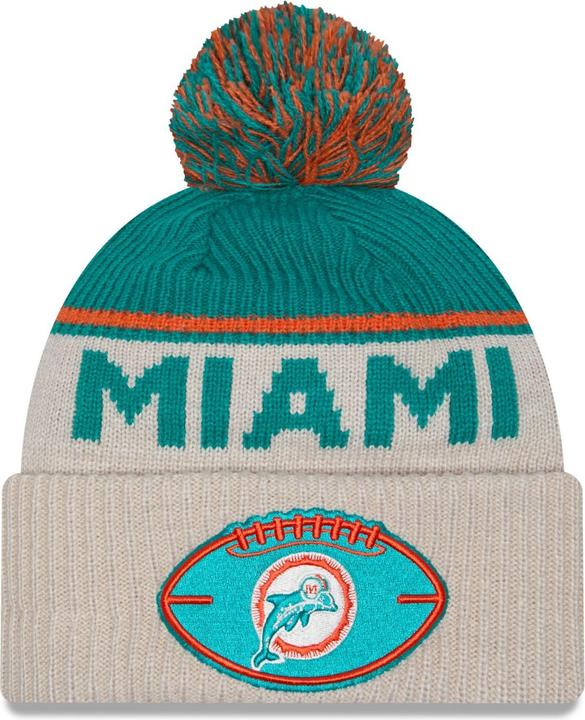Actual product image New Era NFL Sideline Winter Cap Miami Dolphins Retro