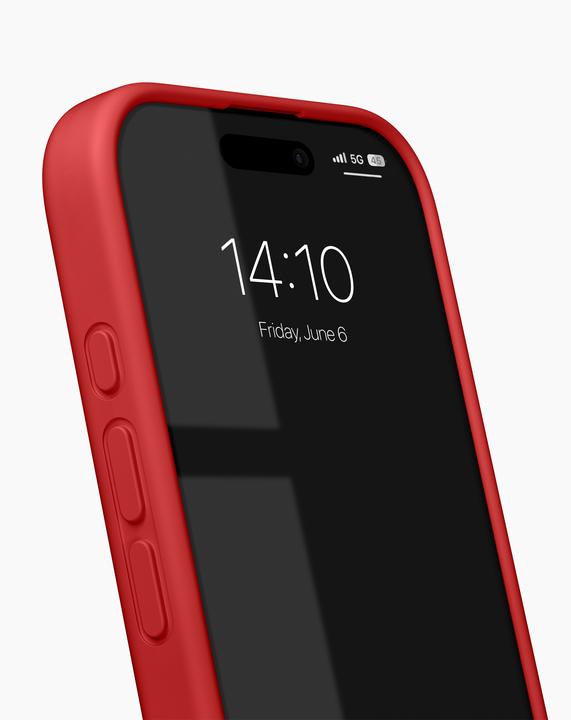 Productafbeelding iDeal Of Sweden iPhone 16 Silicone Hoesje - Rood (Apple iPhone 16)