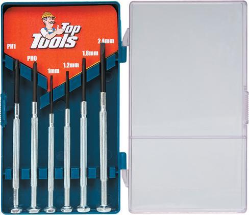 TOP Tools Precision screwdrivers 6 pcs. (39D193)