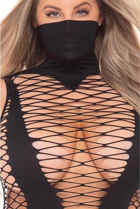 Produktbild Pink Lipstick Masquerade Mask Dress (Fits up to 3X) Black QN