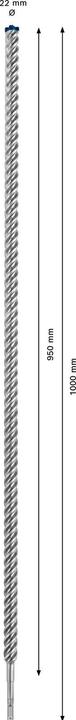 Actual product image Bosch Professional Zubehör Expert SDS plus-7X hammer drill, 22 x 950 x 1000 mm (22 mm)