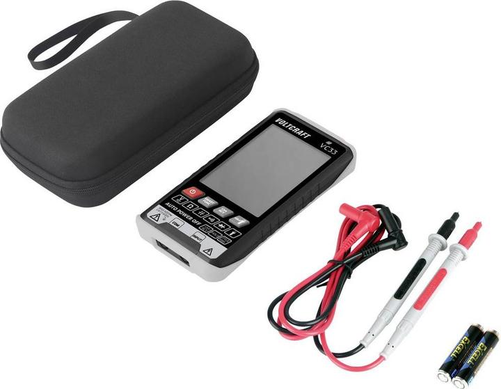 Actual product image Voltcraft VC33 Hand-held multimeter calibrated (ISO) digital Display (Counts): 5999 (CAT III 600V)