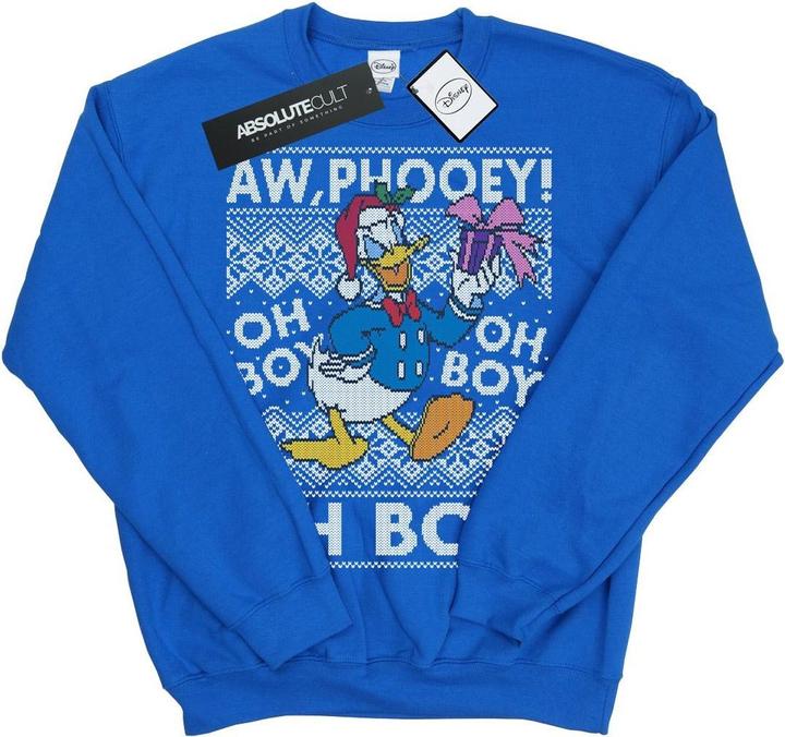 Immagine prodotto Disney Donald Duck Christmas Fair Isle Felpa Ragazzi (116)