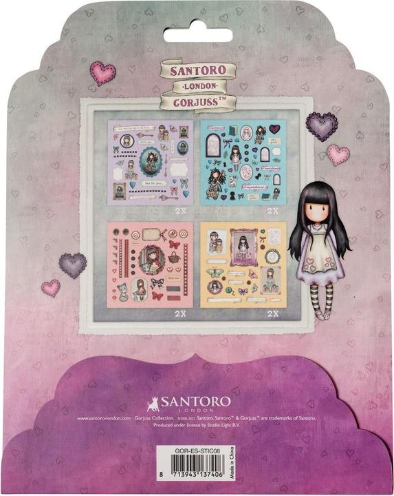 Produktbild Studio Light | Gorjuss Sticker Sheets 4x2 Designs