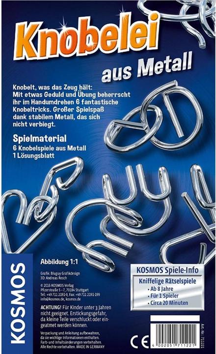 Actual product image Kosmos Metal knobbing (German)