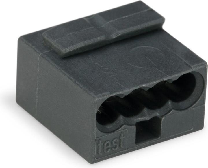 Actual product image Wago plug-in terminal Micro-Wago 4-fold black