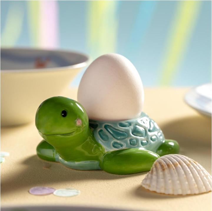 Produktbild Leonardo Kindereierbecher Avventura Schildkröte, Grün/Hellblau (1 x)