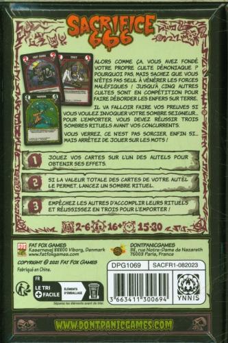 Actual product image Don't Panic Games Sacrifice 666 (French)