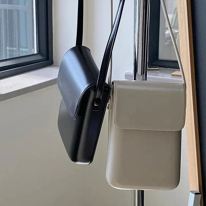 Immagine prodotto Only-Bags.Store Flap Crossbody Bags Mini PU Leather Shoulder Bags and Handbags Simple Phone Solid