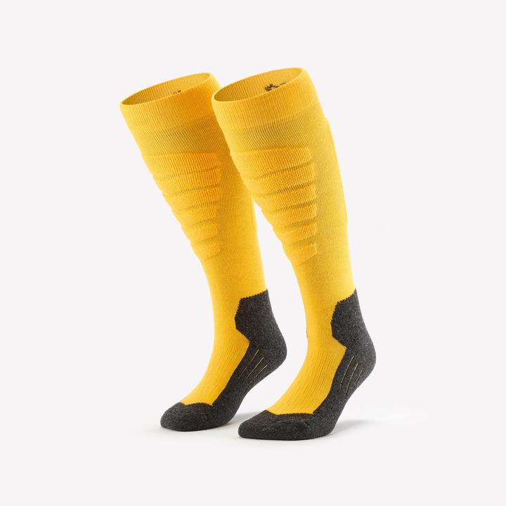 Immagine prodotto Wedze Calzini da sci e da snowboard per adulti - 100 giallo/nero (43, 46)