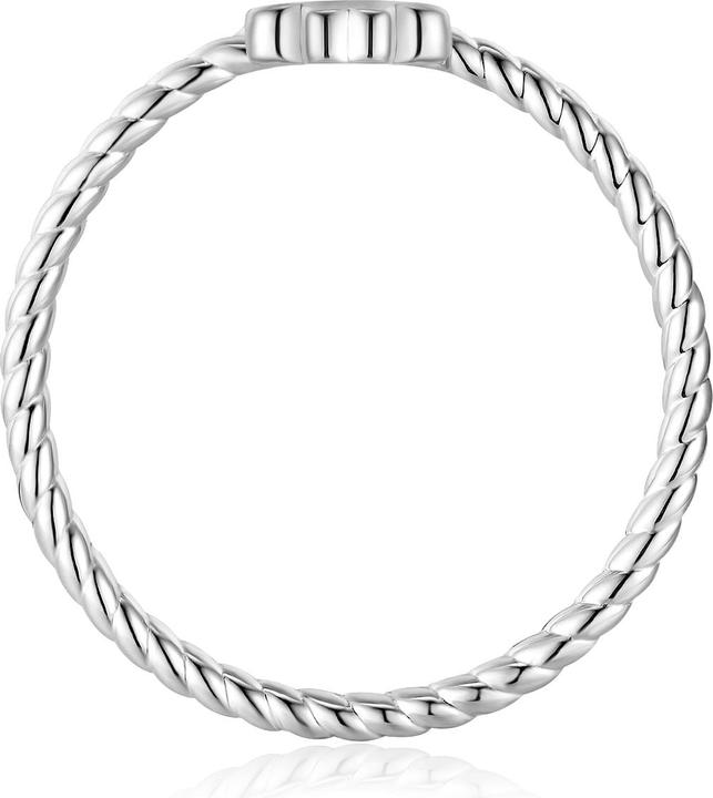 Actual product image Glanzstücke München Ladies ring cloverleaf sterling silver - 34616 (60, 925 Silver)