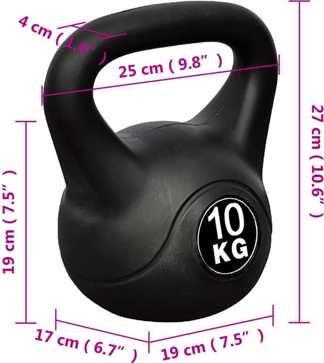 Image du produit VidaXL Kettlebell (1 x 10 kg)