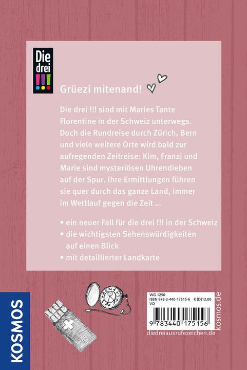 Image du produit Kosmos Die drei!!!, Zürich, Zückerli und ganz viel Schweiz (Allemand, Franziska Misselwitz, Wich, Henriette, Ina Biber, 2023)