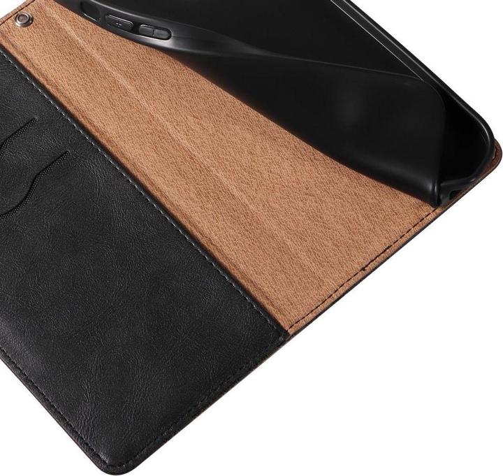 Produktbild Hurtel Magnet Strap Case for iPhone 13 Pouch Wallet + Mini Lanyard Pendant Black (Apple iPhone 13)