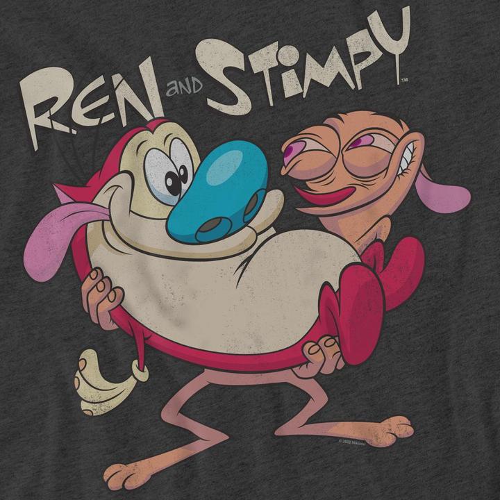Actual product image Ren & Stimpy Unisex Adult Two Of A Kind T-Shirt (S)