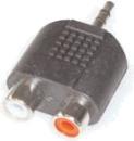 Produktbild E+P GS 17 3.5mm 2 x RCA Schwarz Kabelschnittstellen-/adapter