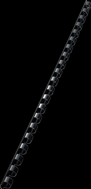 Immagine prodotto Leitz comBIND dorsi di plastica per raccoglitori A4 100 pz. - Ø 8 mm, nero