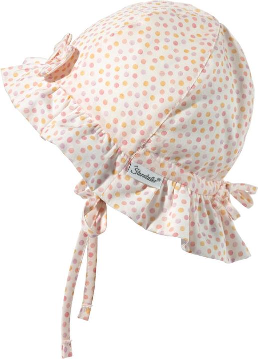 Produktbild Sterntaler Sonnenhut mit Schleife Punkte Ecru Gr. 49 (49)