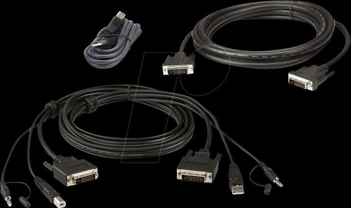 Actual product image Aten 2L-7D02UDX3 KVM cable set