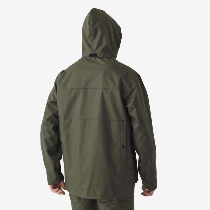 Image du produit Solognac Veste de pluie 500 vert (L)