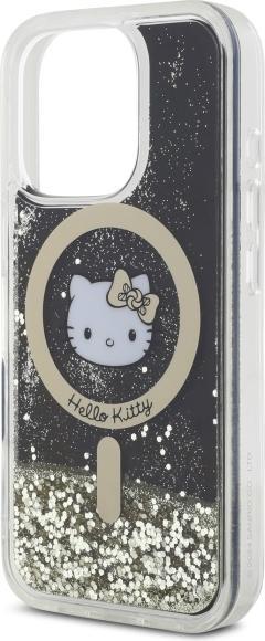 Image du produit Hello Kitty HKHMP16LLGDIK iPhone 16 Pro 6.3" czarny złoty/black gold hardcase Liquid Glitter Fever (Apple iPhone 16 Pro)