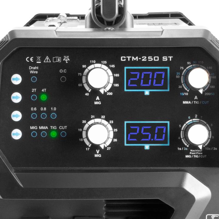 Produktbild Stahlwerk 4 in 1 Kombi-Schweissgerät CTM-250 ST mit 200 A und 50 A Plasma-Funktion