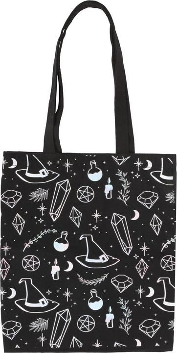 Actual product image Something Different Crystal Witch Printed Polycotton Tote Bag