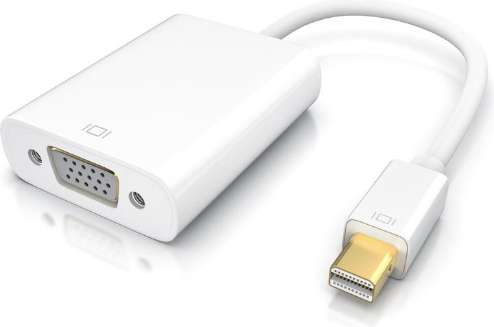 Actual product image CSL Mini DisplayPort to VGA Video Adapter, Full HD MiniDP Male to VGA Female Adapter Cable (VGA)
