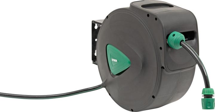 Actual product image Stier Garden hose reel SGS-200 20+2 m with automatic swivelling spray gun (20 m)