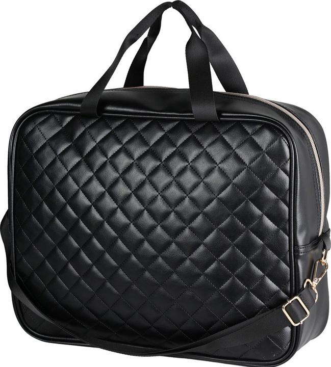 Produktbild ProWorld Reisetasche, Koffertasche, gesteppt, schwarz, 34 x 12 x 27 cm
