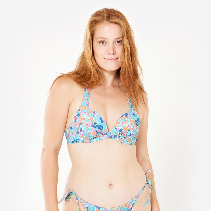 Image du produit Olaian Haut de maillot push up surf fleuri Femme - Elena prairie multicolore (75 C)