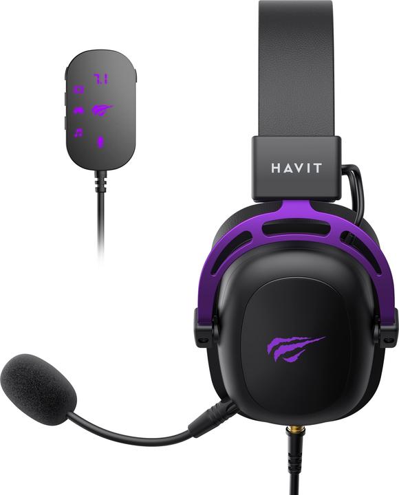 Immagine prodotto Havit H2002C+U (black+purple) (Cablato)
