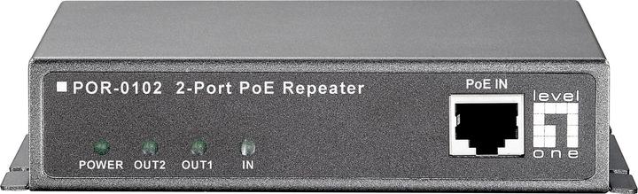 Actual product image LevelOne POR-0102: 2xRJ45 PoE Extender,100m (Extender)