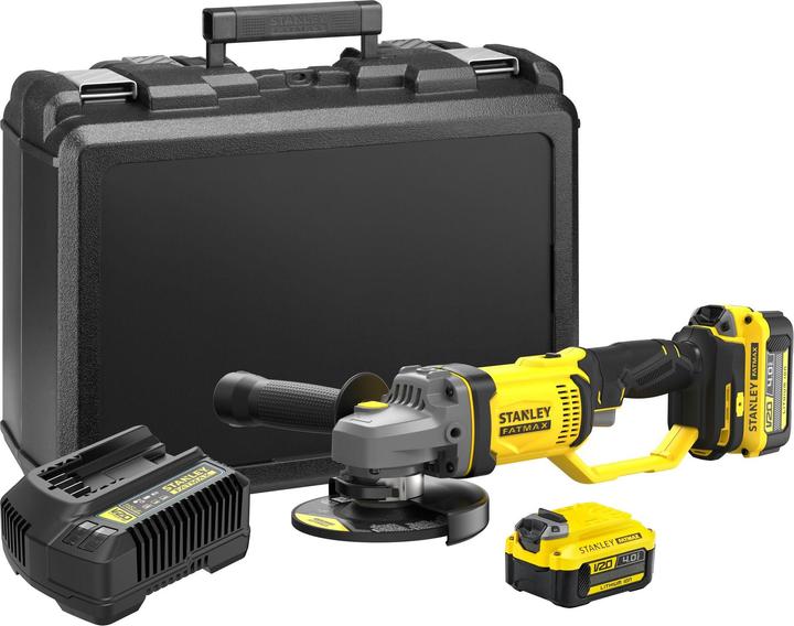 Actual product image Stanley angle grinder 125mm 18V V20 2x4,0Ah SFMCG400M2K (125 mm)