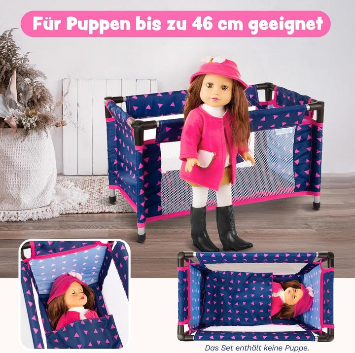 Image du produit Kinderplay Puppenreisebett für Baby Born & Baby Annabell Puppen