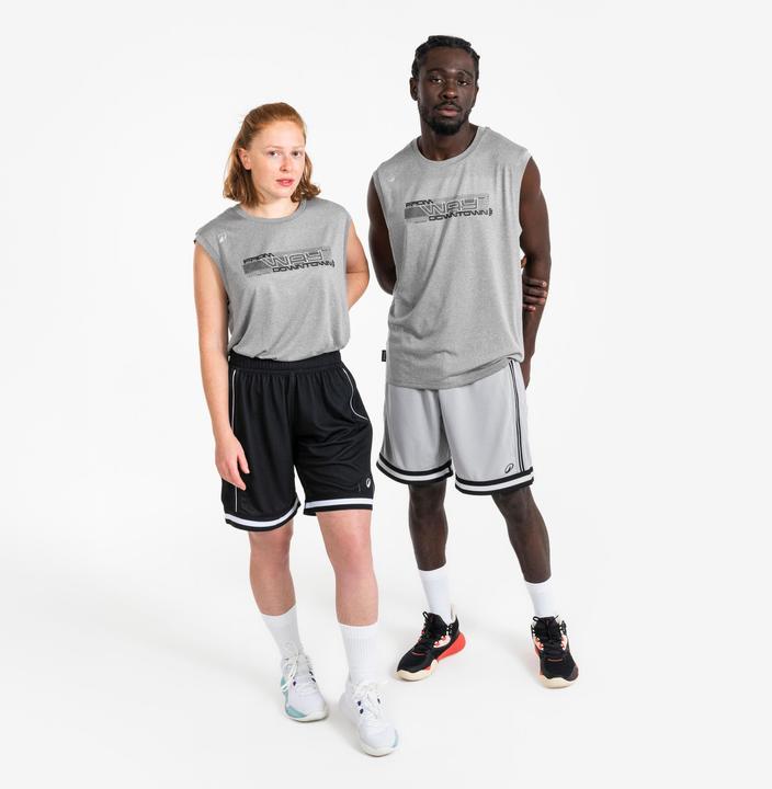 Image du produit Kipsta Maillot De Basketball Sans Manche Homme/Femme - Fast 500 Gris (L)