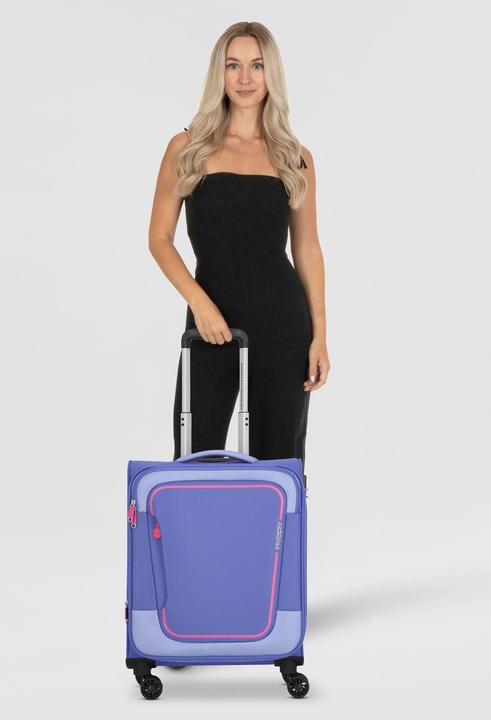 Image du produit American Crew Pulsonic 4 roues trolley cabine 55 cm avec soufflet d'extension (35 l, Bagage à main (jusqu'à 50l))