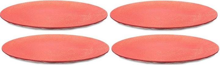 Koziol Speiseteller Club 4 Stück, Rot (4 x, 26 cm)