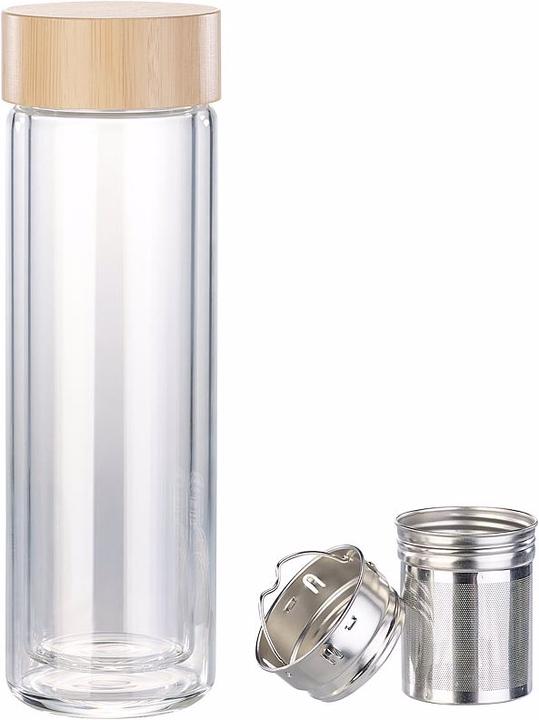 Produktbild Cucina di Modena Doppelwandige Glas-Trinkflasche (0.40 l)