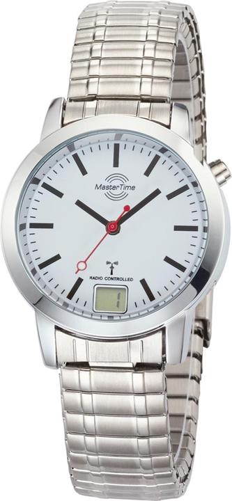 Actual product image Master Time MTLA-10591-11M Radio Basic Station Clock Ladies 34mm (Analogue wristwatch, Digital watch, 34 mm)