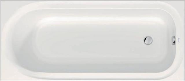 Actual product image Duravit Soleil by Starck bathtub 170x75 rectangle one back slope white (216 l, 170 cm, 75 cm)