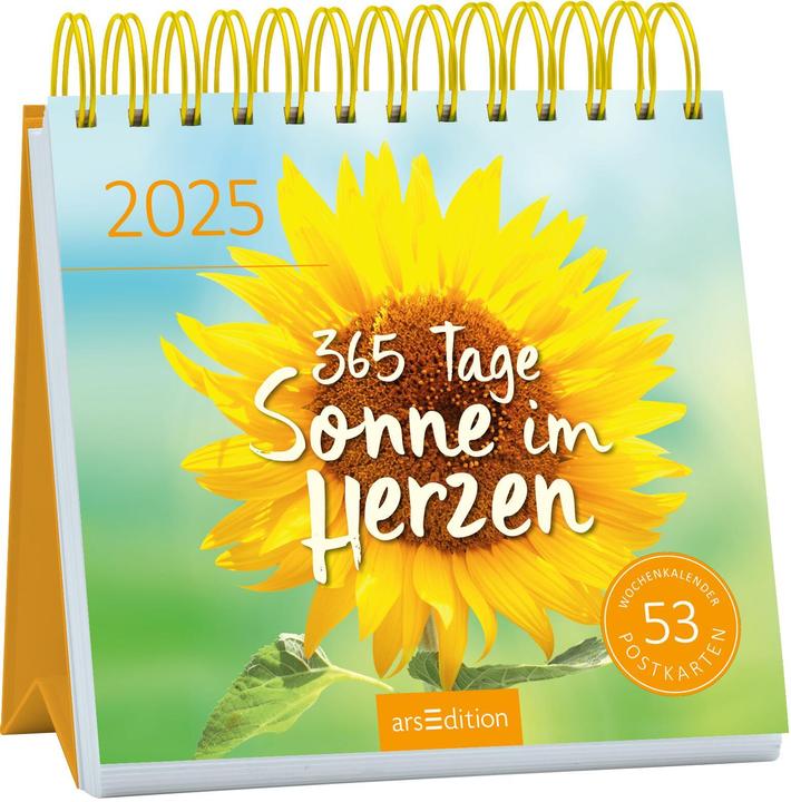 Produktbild POSTK.KALENDER 365 TAGE SONNE (17 x 17 cm, Harter Einband, Deutsch)