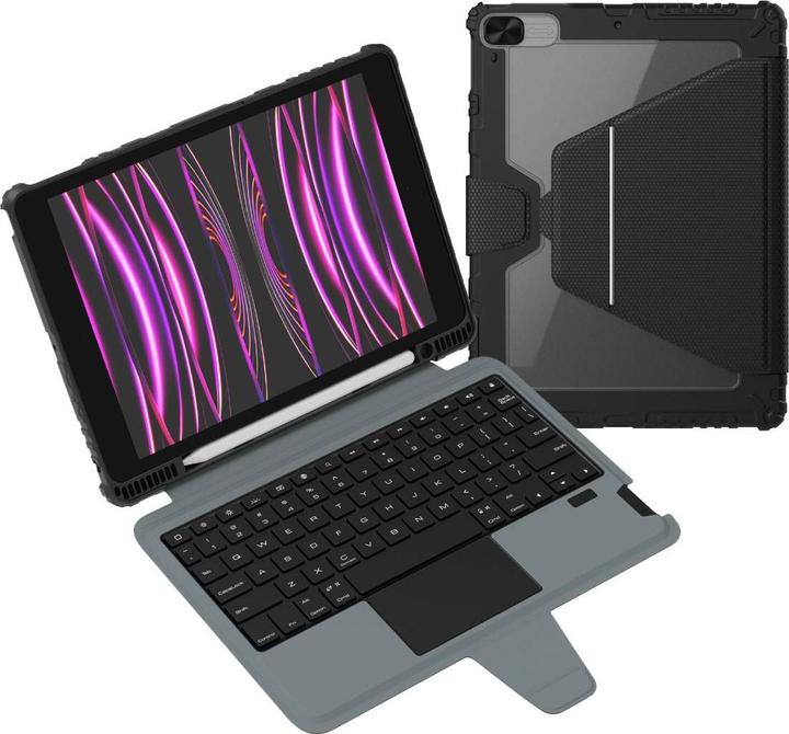 Image du produit NoName Étui clavier Bumper Link (version rétroéclairée) pour iPad 10.2 2019/2020/2021 Noir (DE, iPad 10.2 2019)