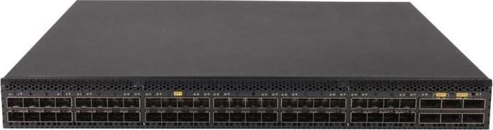 Actual product image HPE E N FlexFabric 5710 Switch, 48 SFP+, 6 QSFP+ or 2 QSFP28 Ports, ToR, IRF, Static Routing, RIP, P (48 Ports)