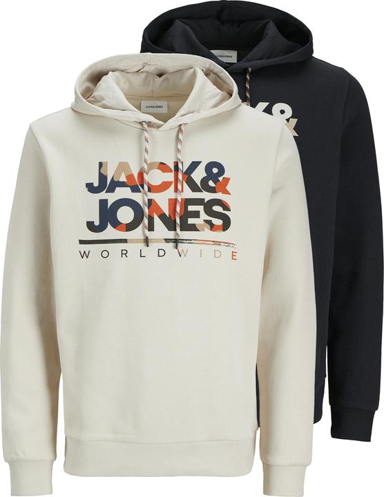 Produktbild Jack & Jones Jjluke Sweat Hood 2pk Mp (XXL)