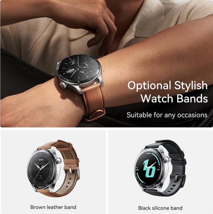 Produktbild Joyroom Classic Series JR-FC2 Pro Smart Watch (Answer/Make Call)-Moonlight Silver (227 mm)