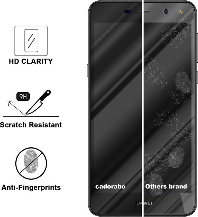 Productafbeelding Cadorabo Volledig schermbeschermend glas (1 Stuk, Huawei Y6 (2017), Huawei Y5 (2017))