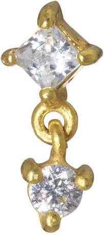 Immagine prodotto Bijouteria Chiusura Dermal-Anchor (Acciaio chirurgico 316L, Rivestimento in PVD (colore oro), Vetro (di orologio))