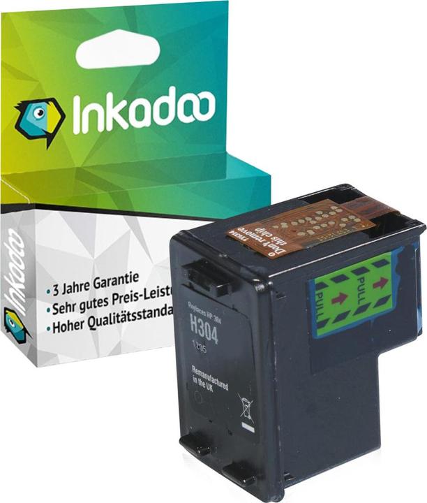 Actual product image Inkadoo Compatible ink for HP 304 ink cartridge (FC)